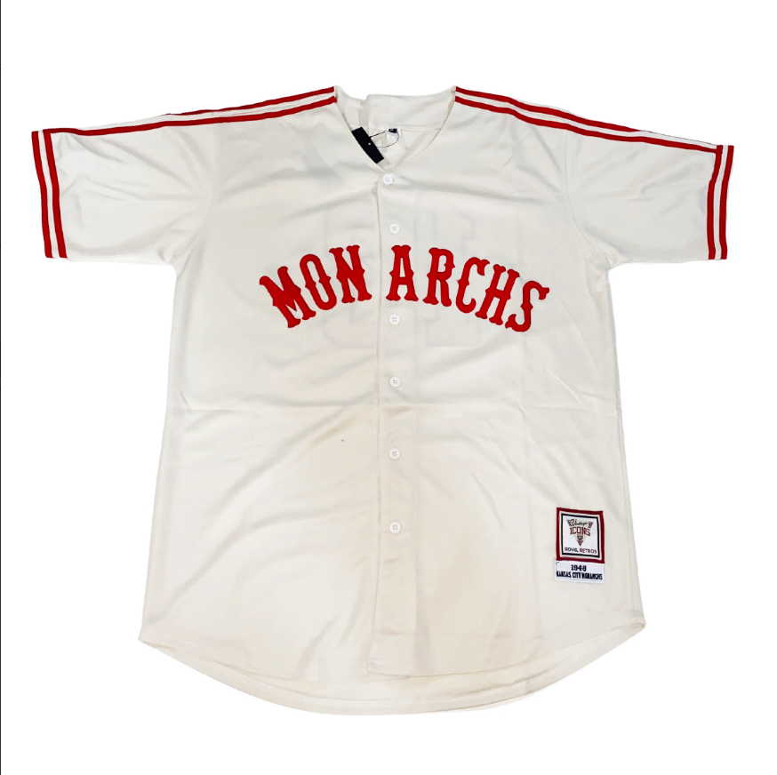 Custom Kansas Satchel Paige #25 Monarchs Baseball Jersey Sewn