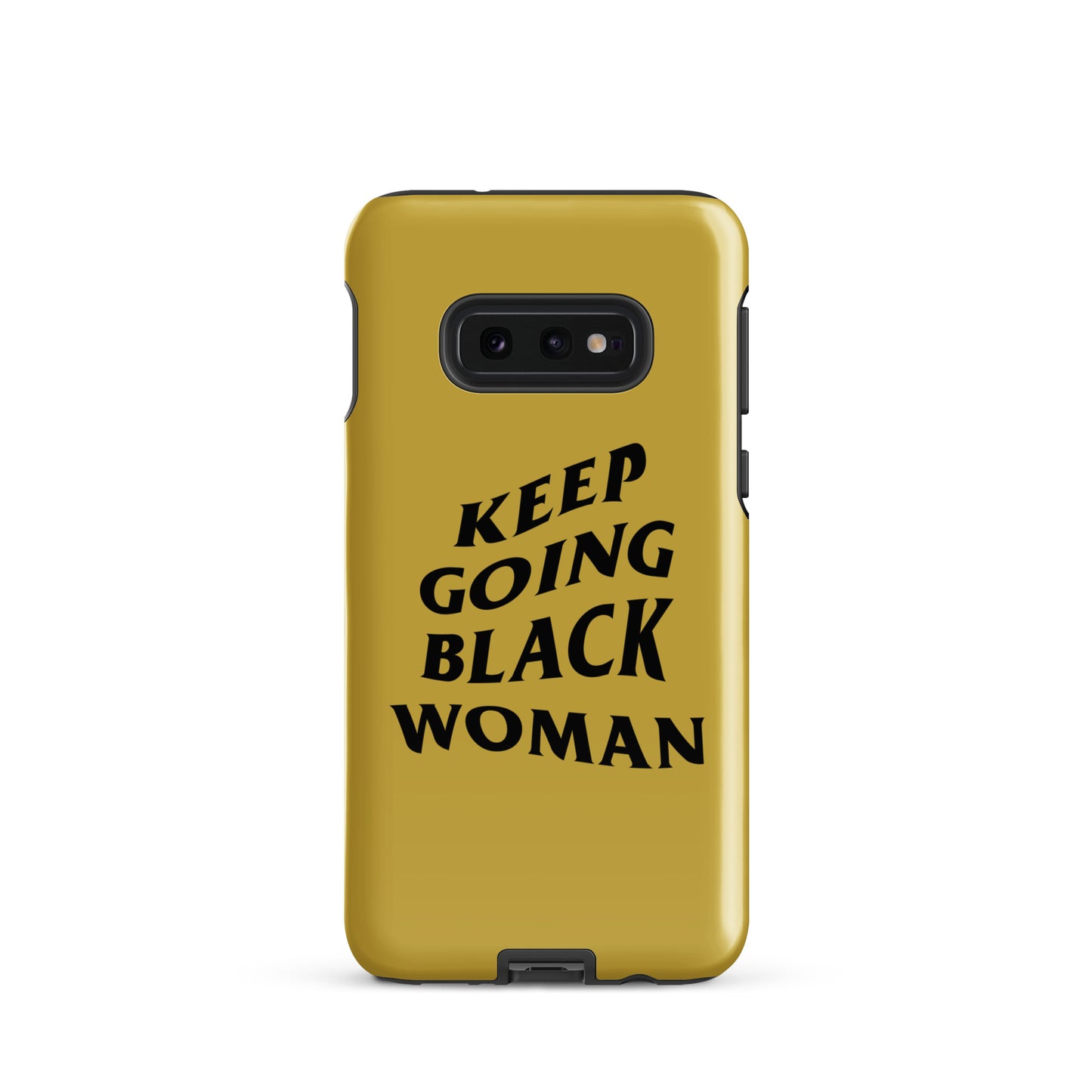 Keep Going Black Woman Tough case for Samsung® (Gold)