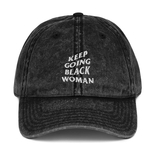 Keep Going Black Woman Hat