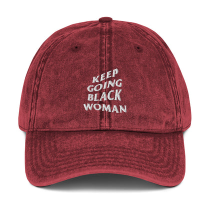 Keep Going Black Woman Hat