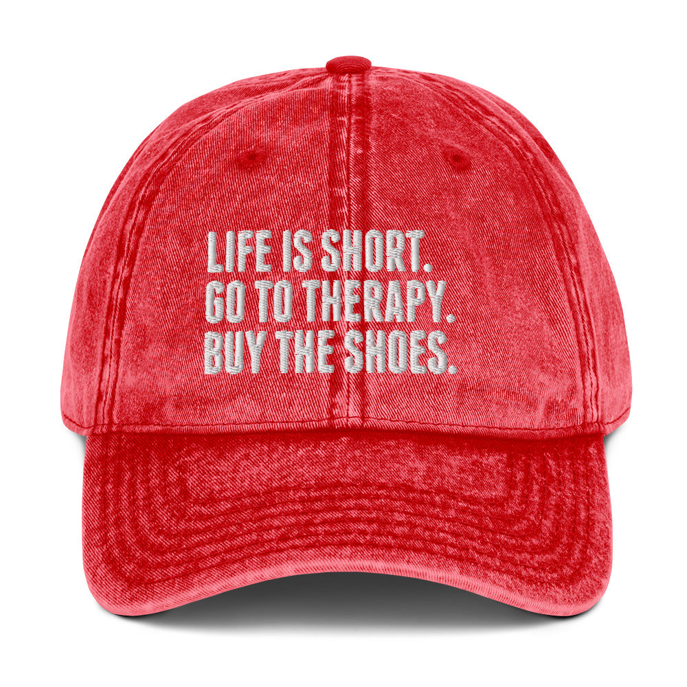 Life is Short Vintage Dad Hat